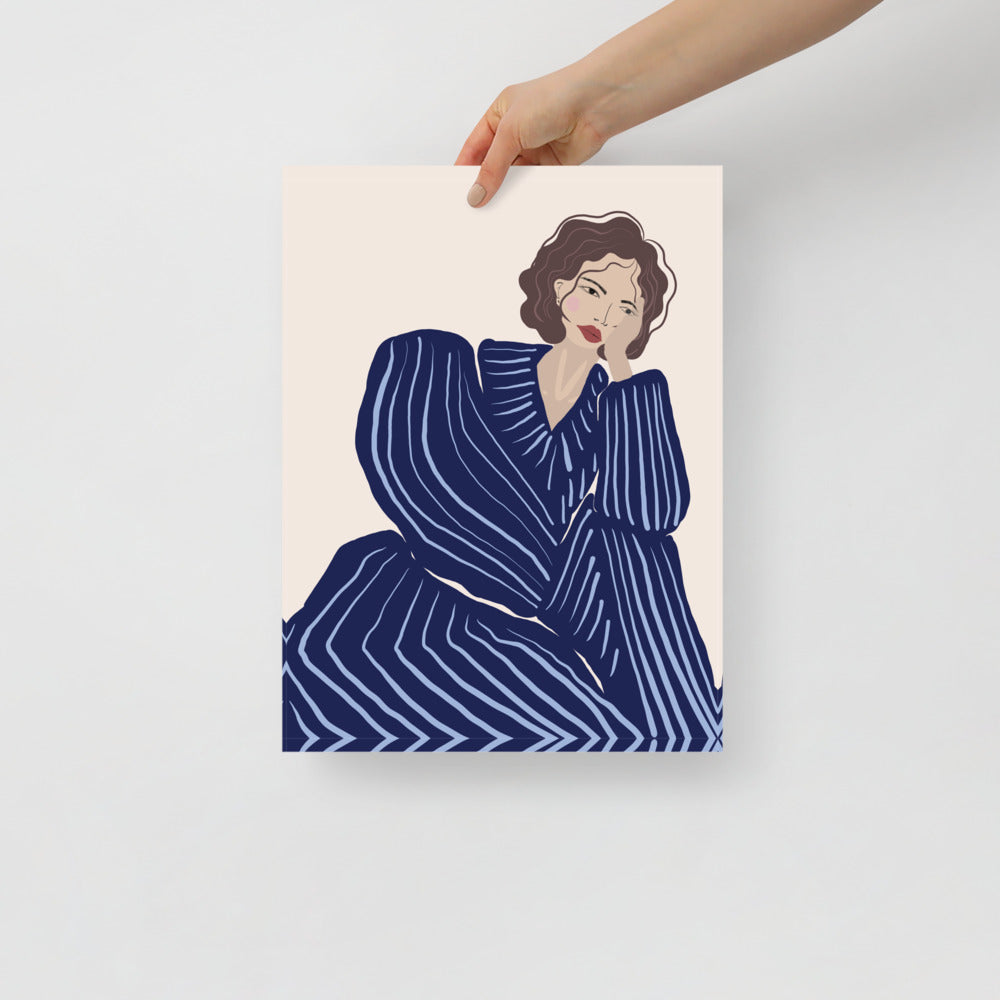 Blue Tracksuit Wall Art | Bowlift