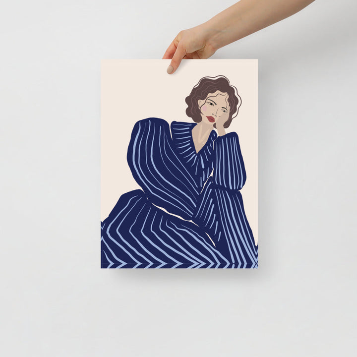 Blue Tracksuit Wall Art | Bowlift