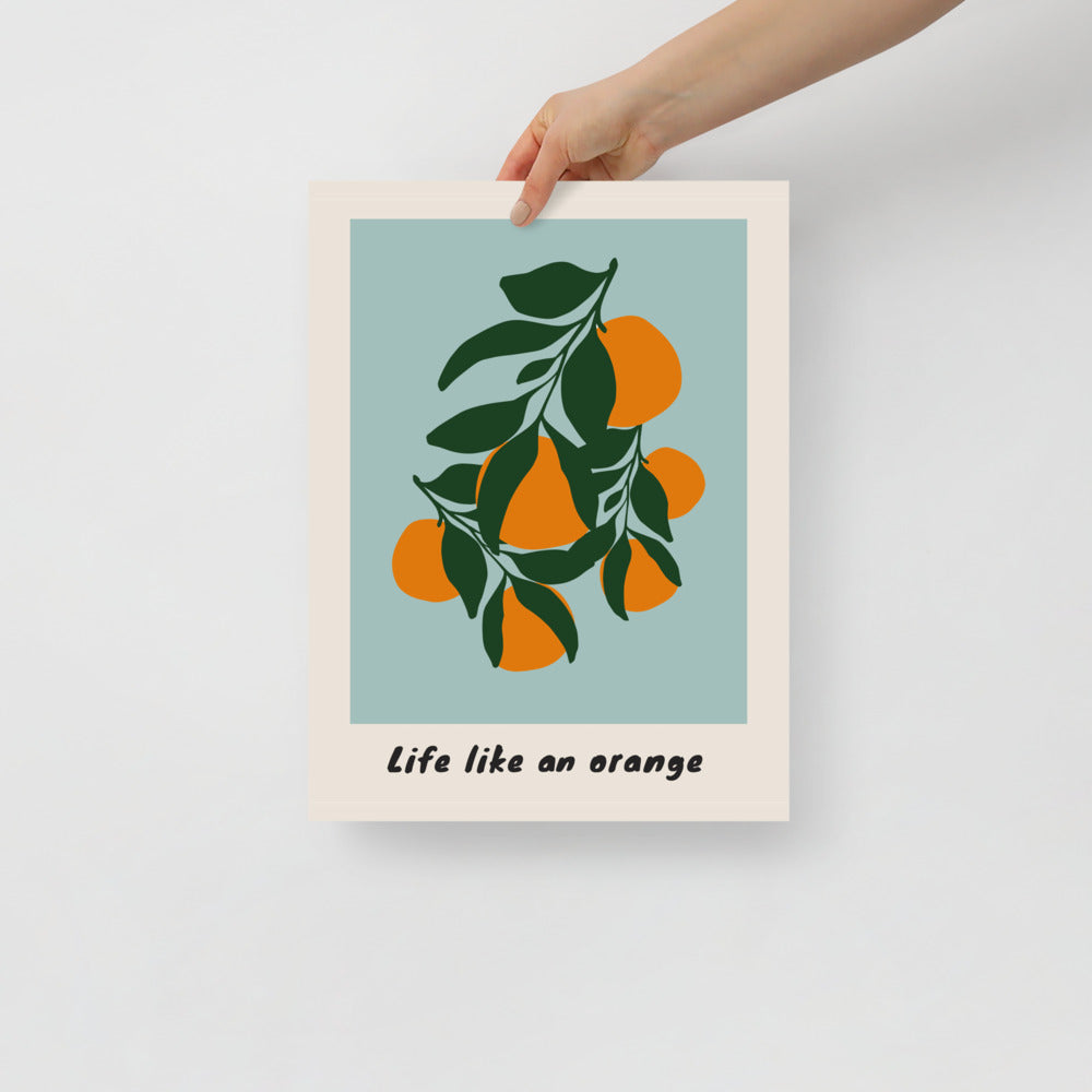 Life Like An Orange Wall Art | Bowlift