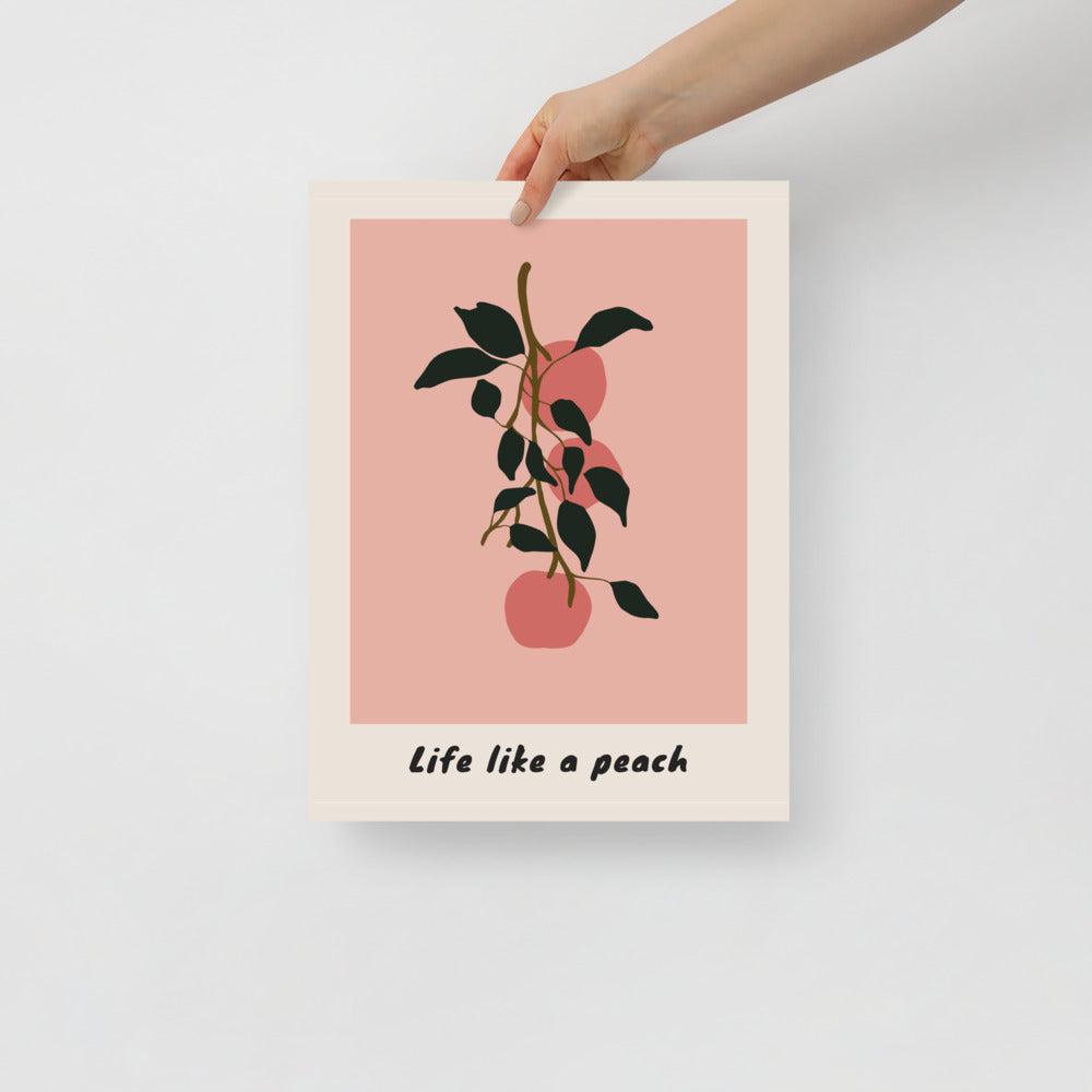 Life Like a Peach Wall Art | Bowlift