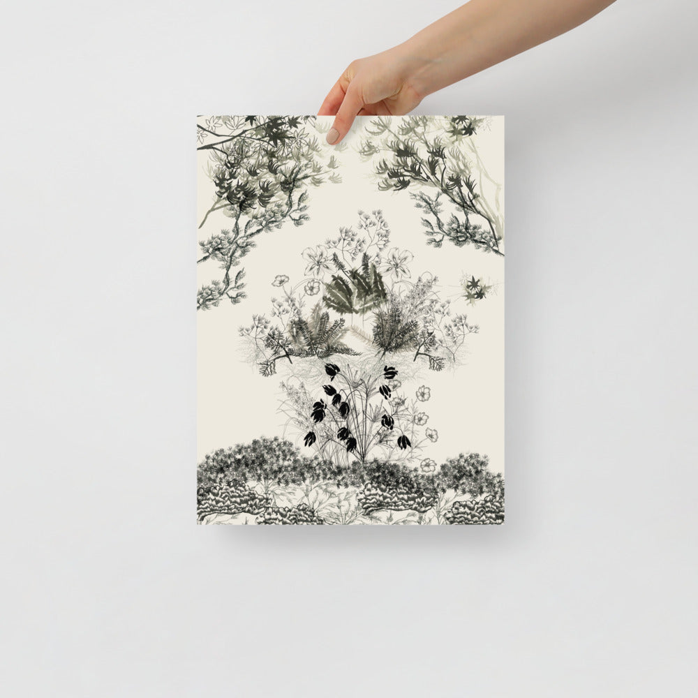 Japanese Garden Scene Wall Art | Bowlift