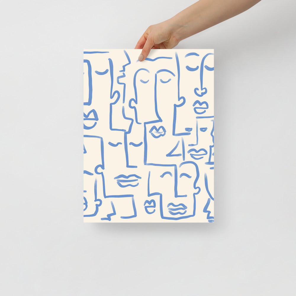 Abstract Faces Wall Art | Bowlift