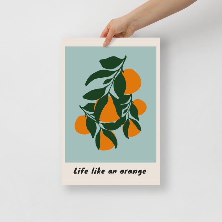 Life Like An Orange Wall Art | Bowlift