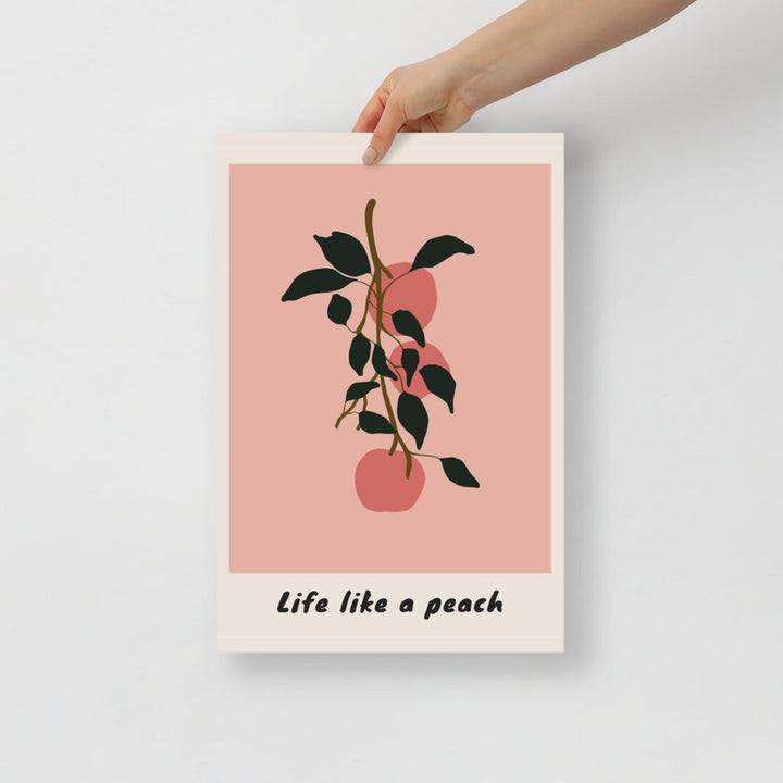 Life Like a Peach Wall Art | Bowlift