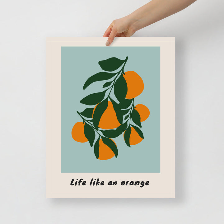 Life Like An Orange Wall Art | Bowlift