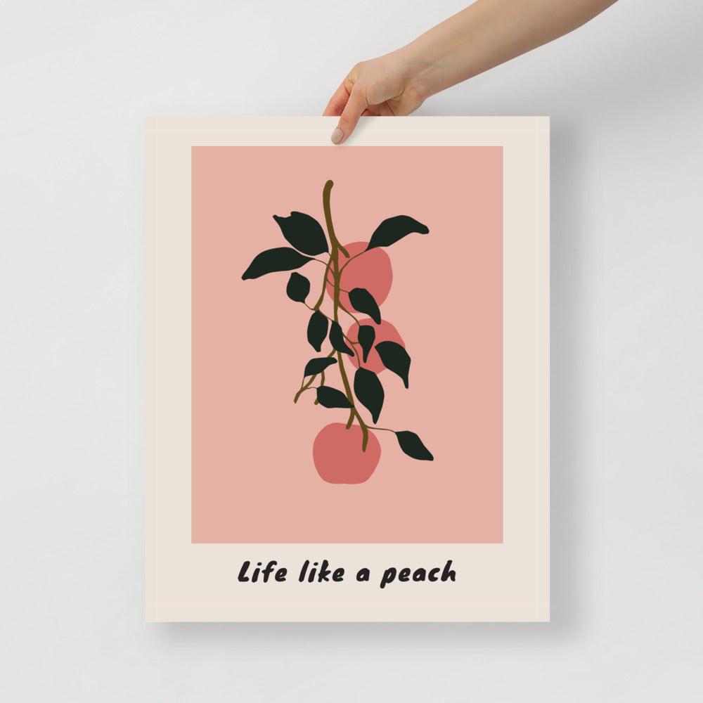 Life Like a Peach Wall Art | Bowlift