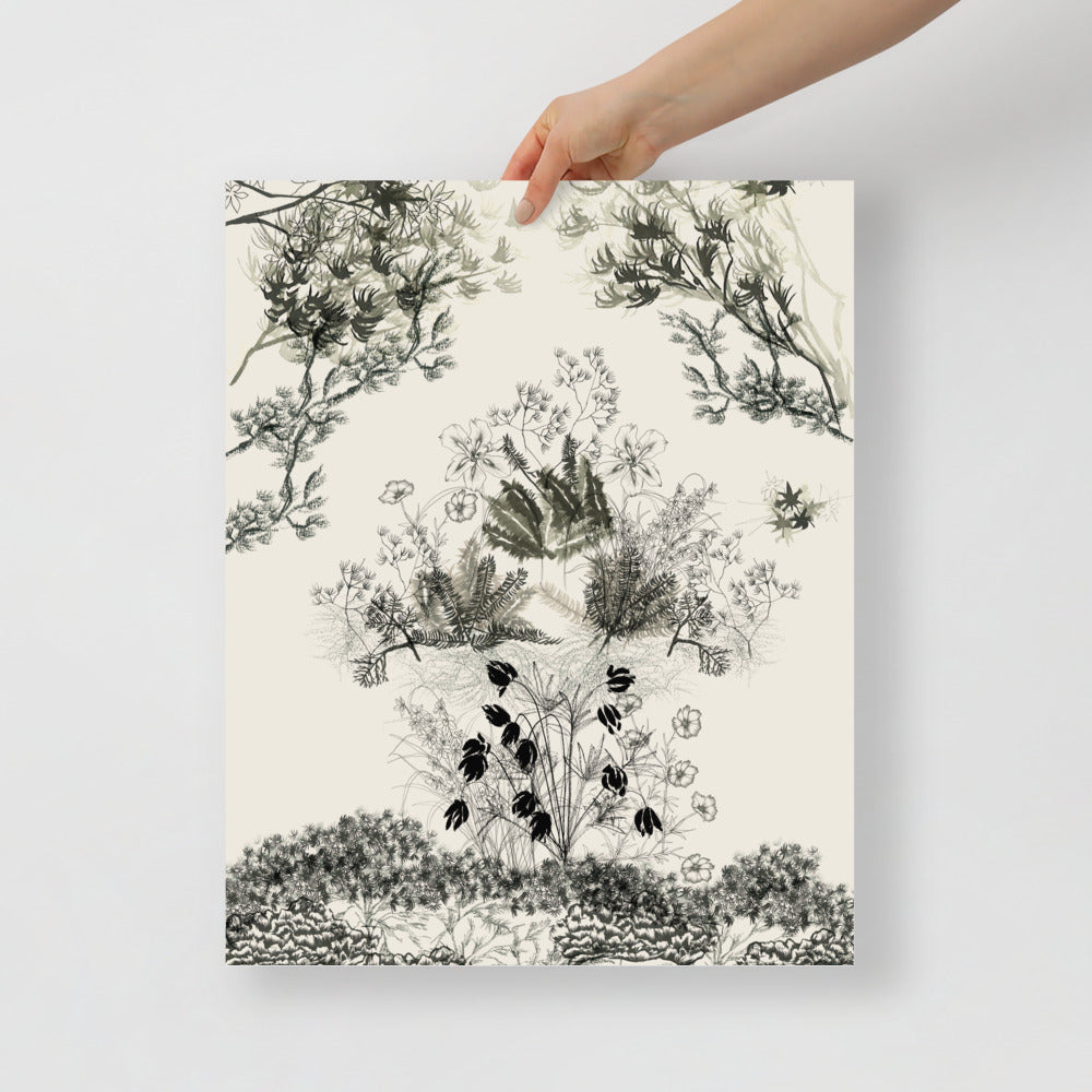 Japanese Garden Scene Wall Art | Bowlift