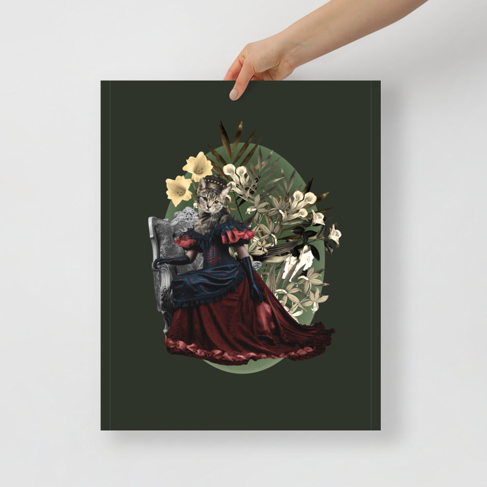 Cat Queen Dark Green | Bowlift