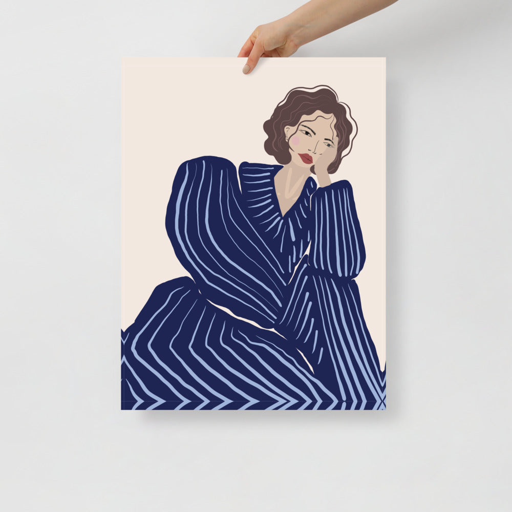 Blue Tracksuit Wall Art | Bowlift