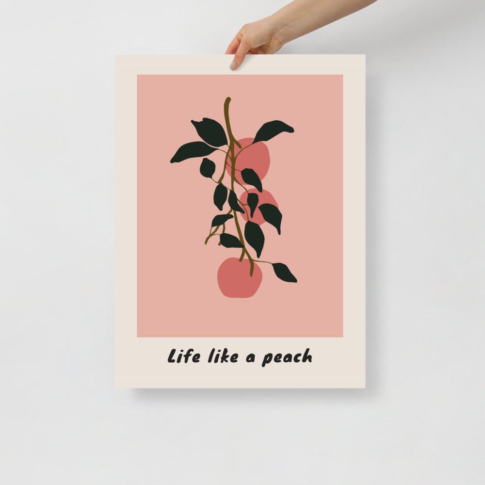 Life Like a Peach Wall Art | Bowlift