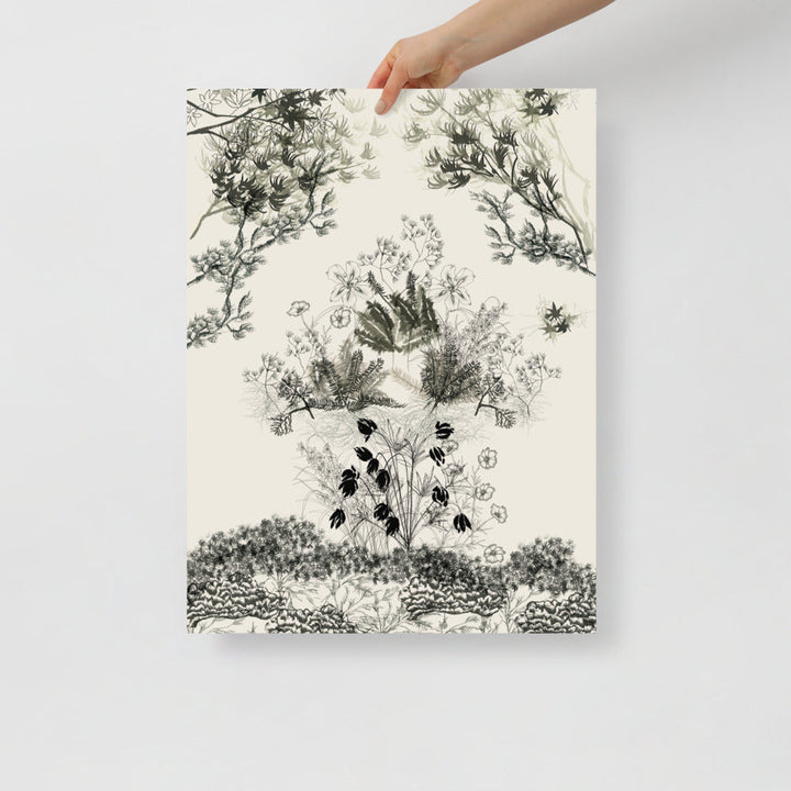 Japanese Garden Scene Wall Art | Bowlift