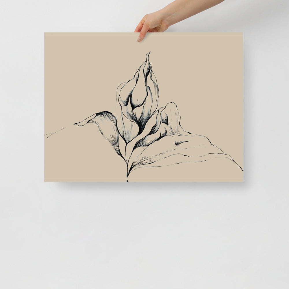 Floral Body Wall Art | Bowlift
