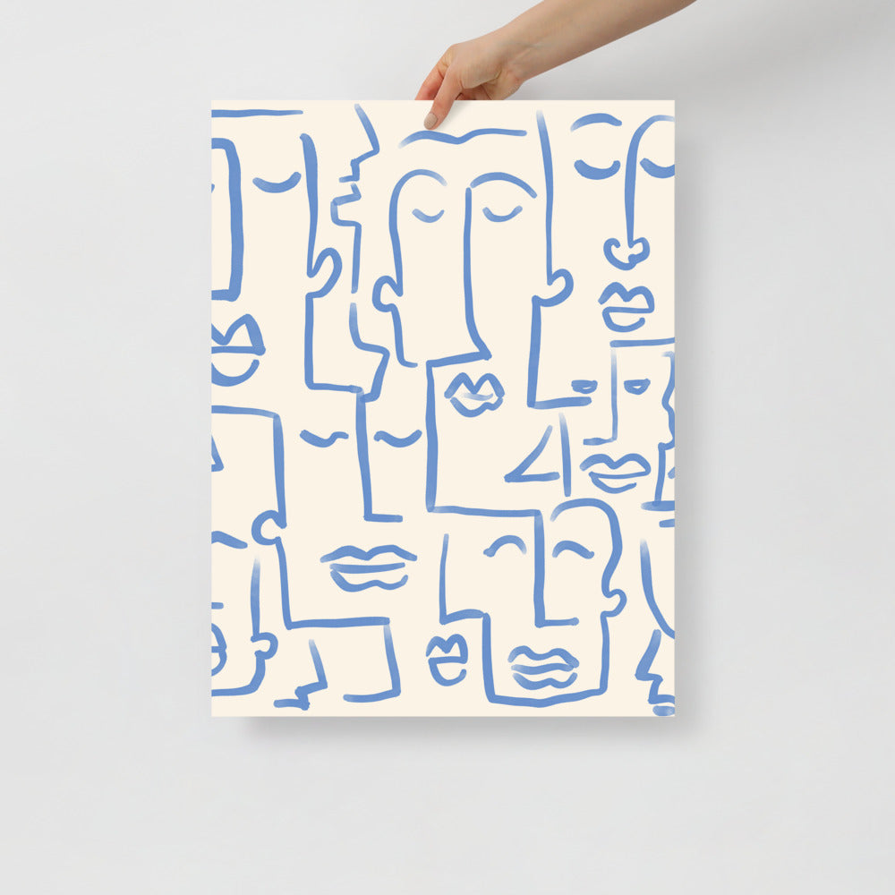 Abstract Faces Wall Art | Bowlift