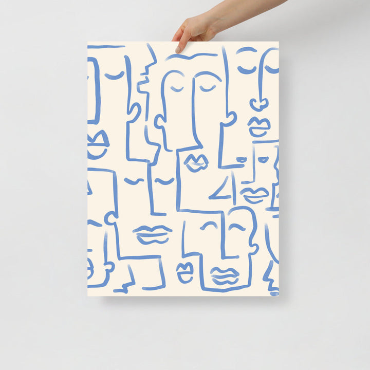 Abstract Faces Wall Art | Bowlift