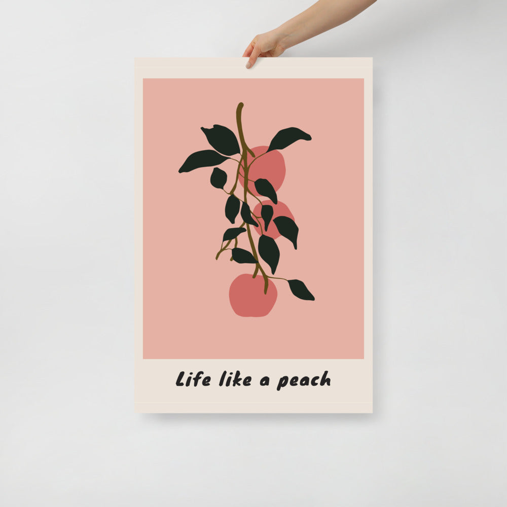 Life Like a Peach Wall Art | Bowlift