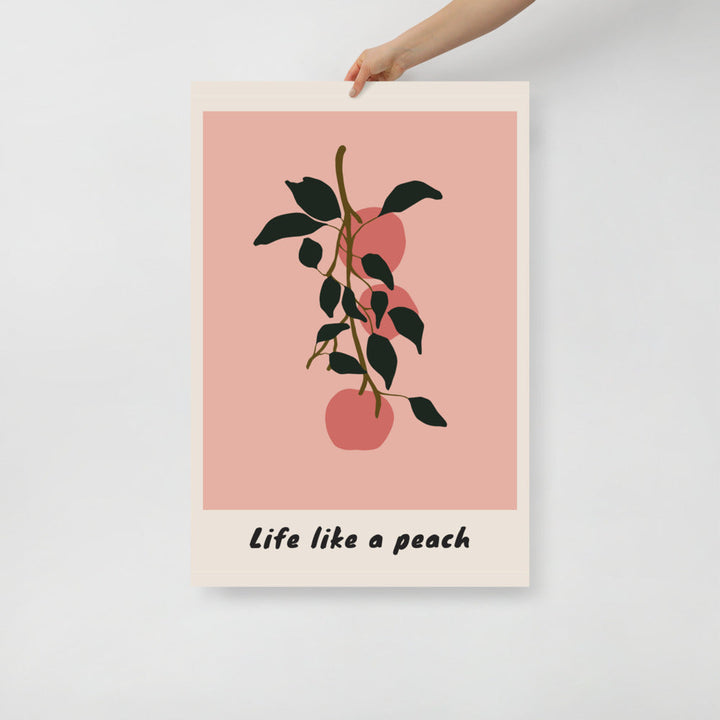 Life Like a Peach Wall Art | Bowlift