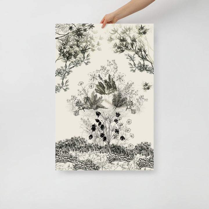 Japanese Garden Scene Wall Art | Bowlift
