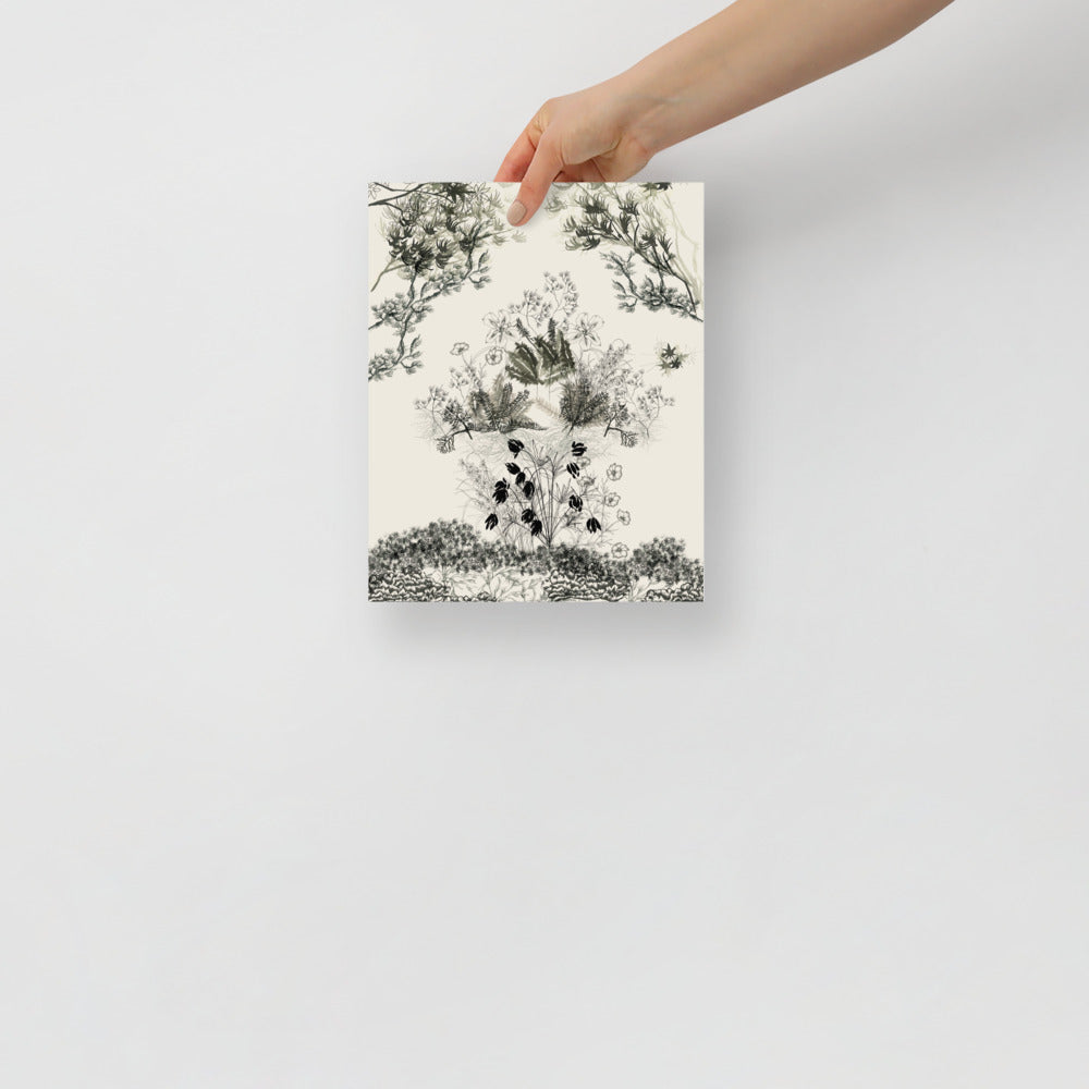 Japanese Garden Scene Wall Art | Bowlift