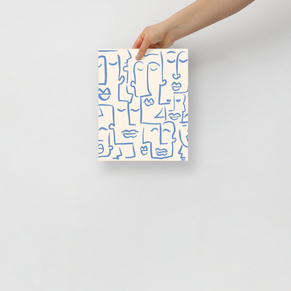 Abstract Faces Wall Art | Bowlift