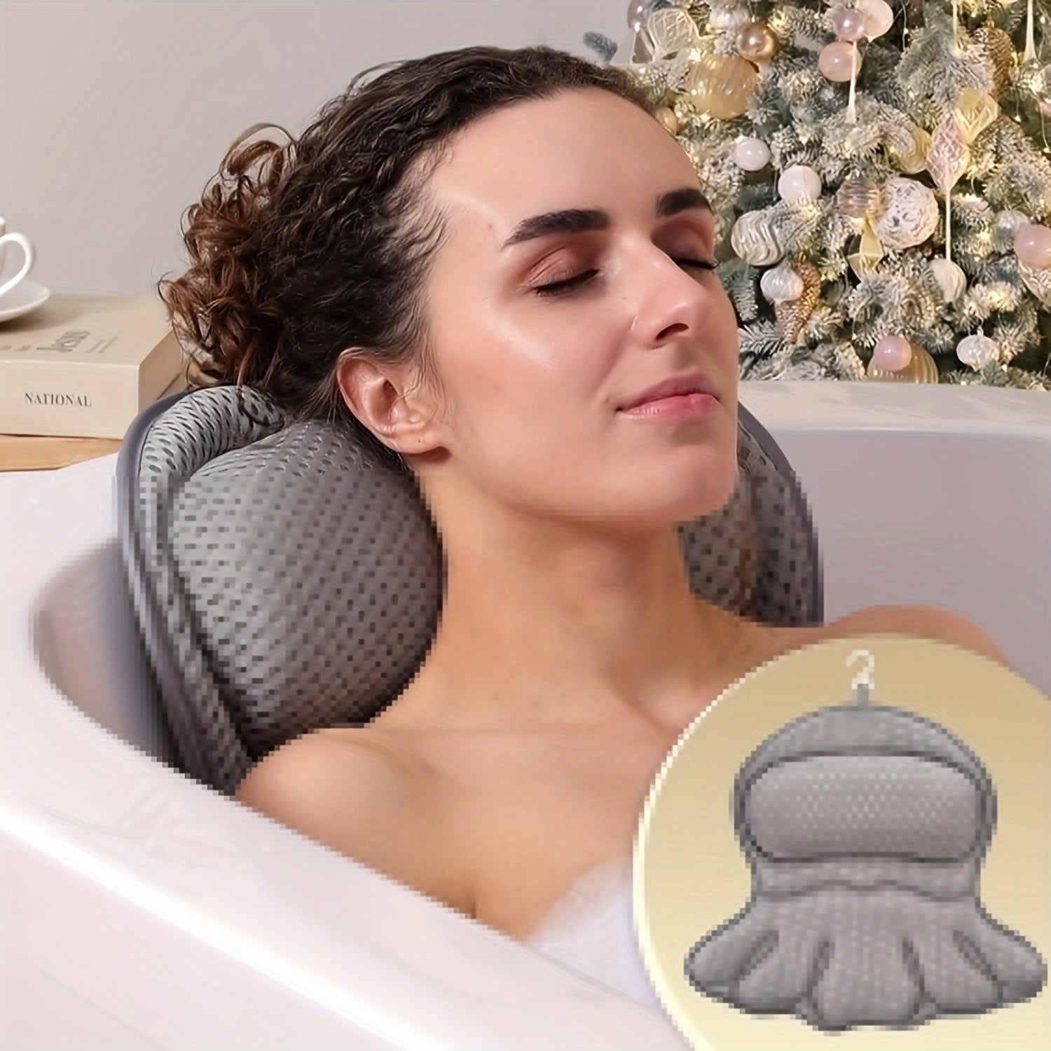 BowLift | Bath Pillow Ergonomic Mesh Spa Cushion