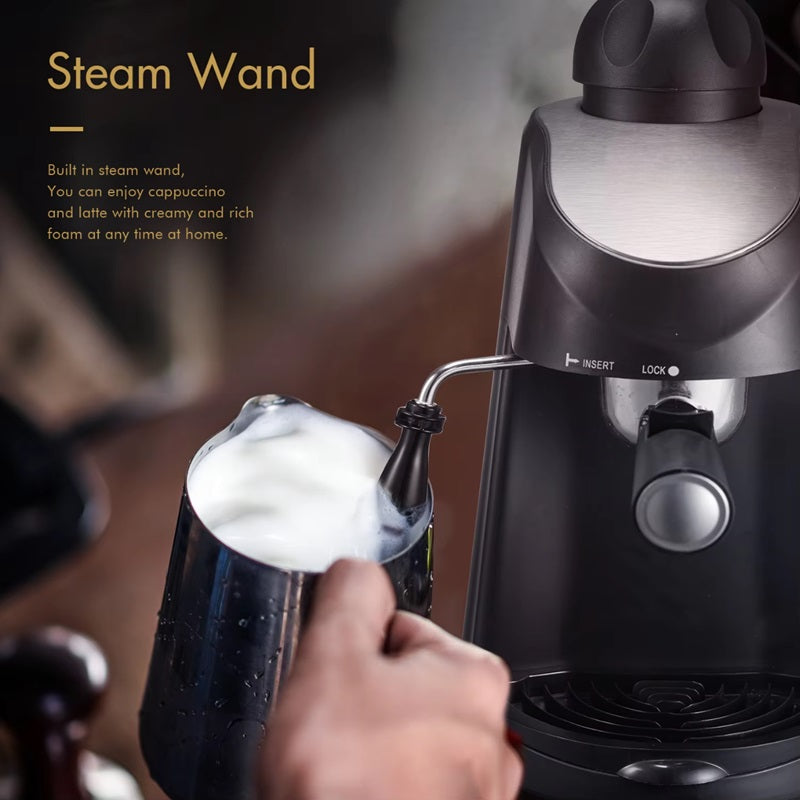 BowLift | 3.5 Bar Espresso Machine with Built-In Steam Wand