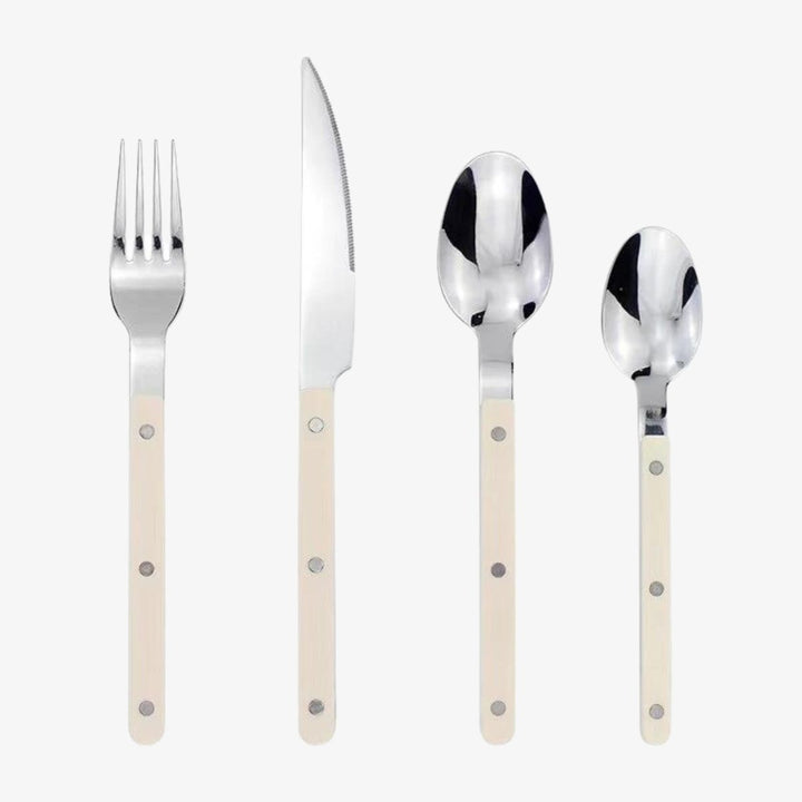 BowLift | ETERNISERVE – 24-Piece Engraved Stainless Steel Cutlery Set for 6