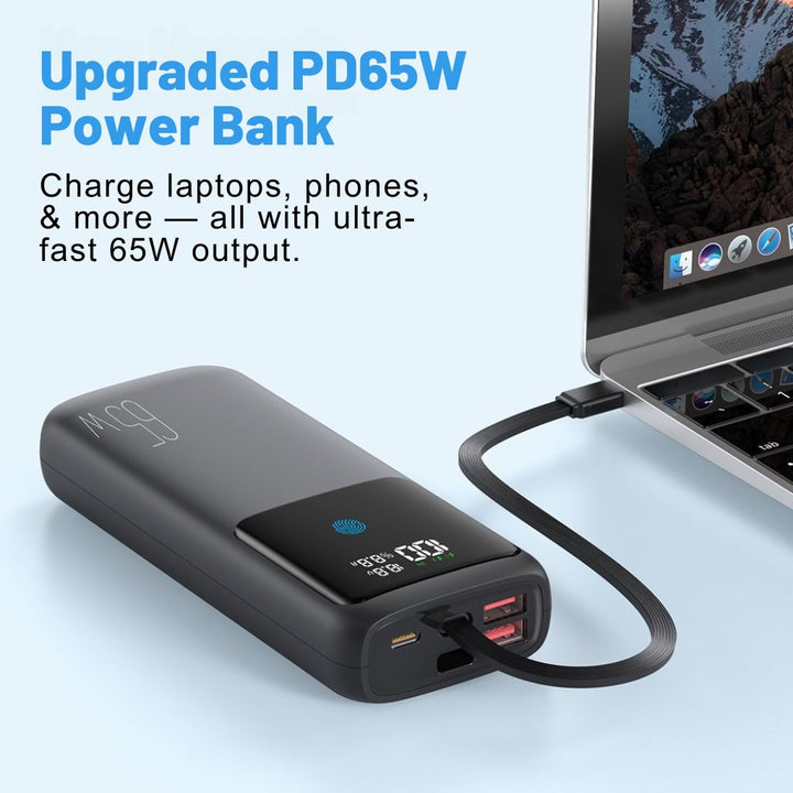 BowLift | VoltMate Pro 65W – Smart Multicharge Powerbank with Touch Display