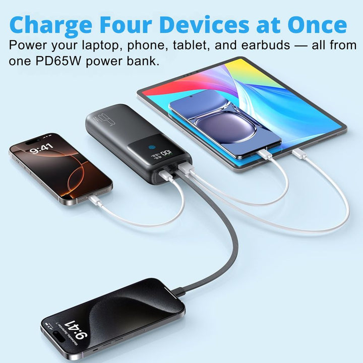 BowLift | VoltMate Pro 65W – Smart Multicharge Powerbank with Touch Display
