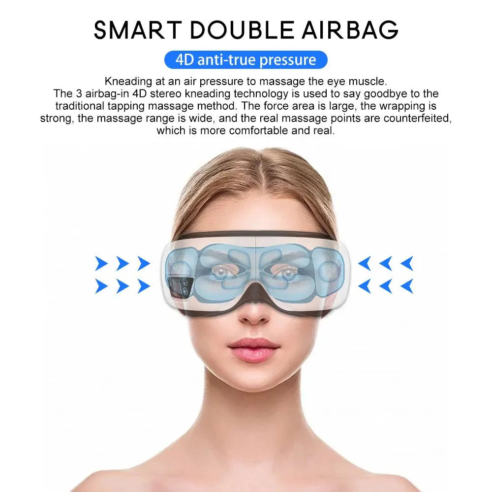 BowLift | Eyeglow Smart 6D – Eye Massager with Heat, Vibration & Bluetooth for Screen-Weary Eyes