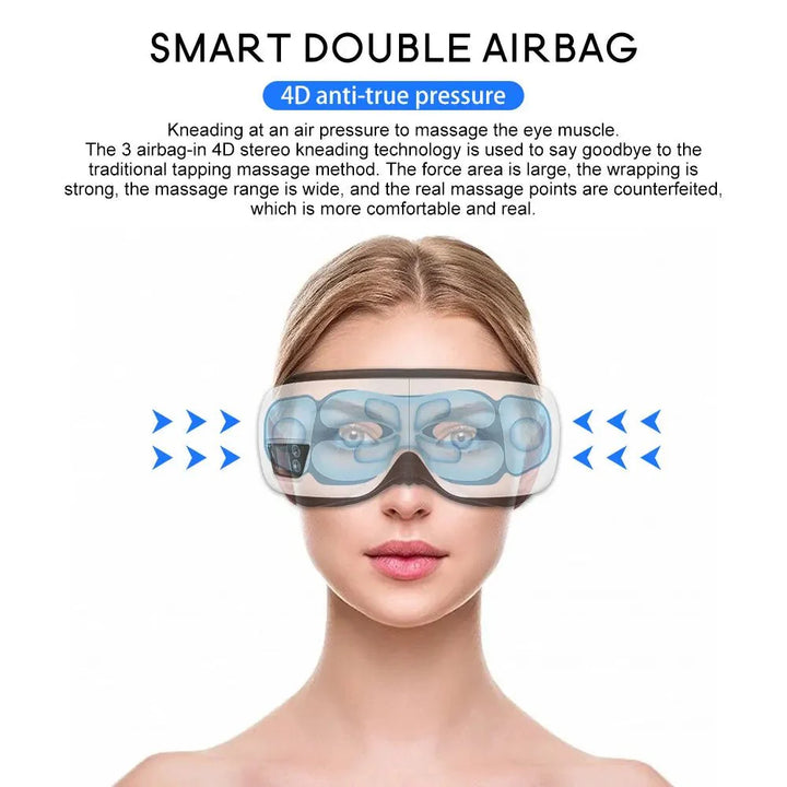 BowLift | Eyeglow Smart 6D – Eye Massager with Heat, Vibration & Bluetooth for Screen-Weary Eyes