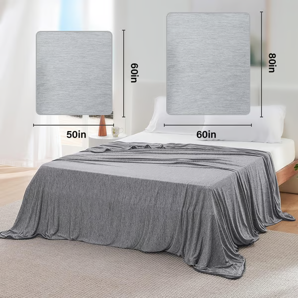 BowLift | The Cold Blanket – Lightweight Summer Throw That Keeps You Cool, Dry & Rested All Night | Best Blanket for Hot Sleepers & Night Sweats