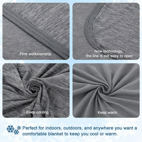 BowLift | The Cold Blanket – Lightweight Summer Throw That Keeps You Cool, Dry & Rested All Night | Best Blanket for Hot Sleepers & Night Sweats