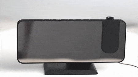 BowLift | LED Projection Alarm Clock with Radio USB Charger Display