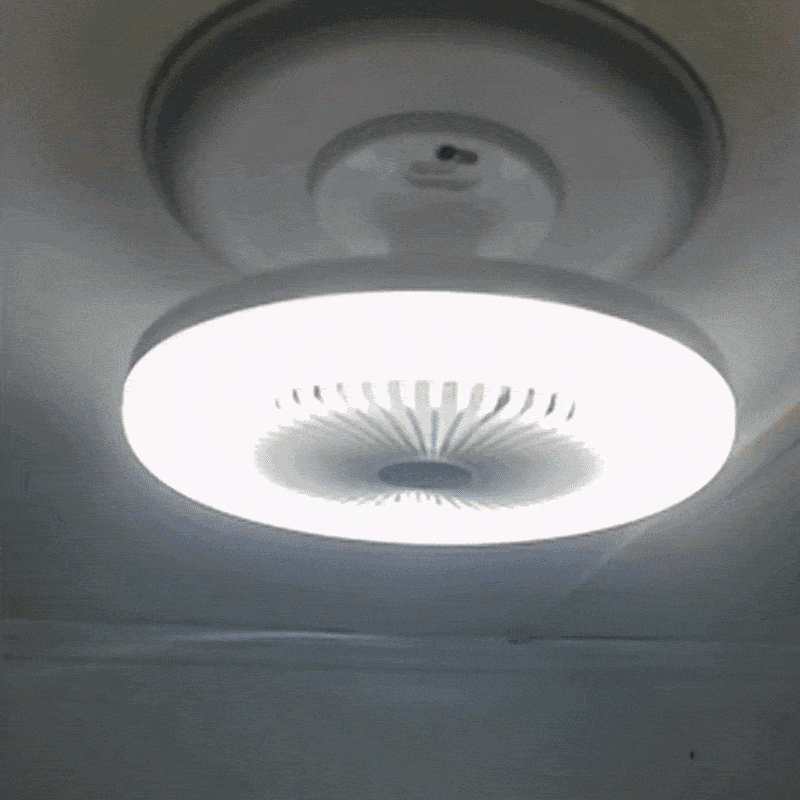 LED Ceiling Fan for Screw-In Installation – No Electrician Needed, Includes Remote Control | Bowlift