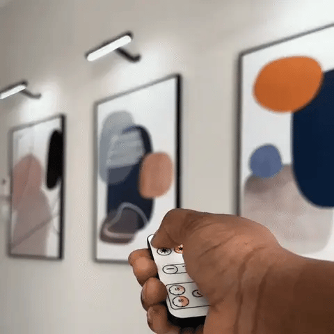 BowLift | ArtGlow Wireless LED Picture Light – Rechargeable Wall Lamp with Remote & Adjustable Dimming
