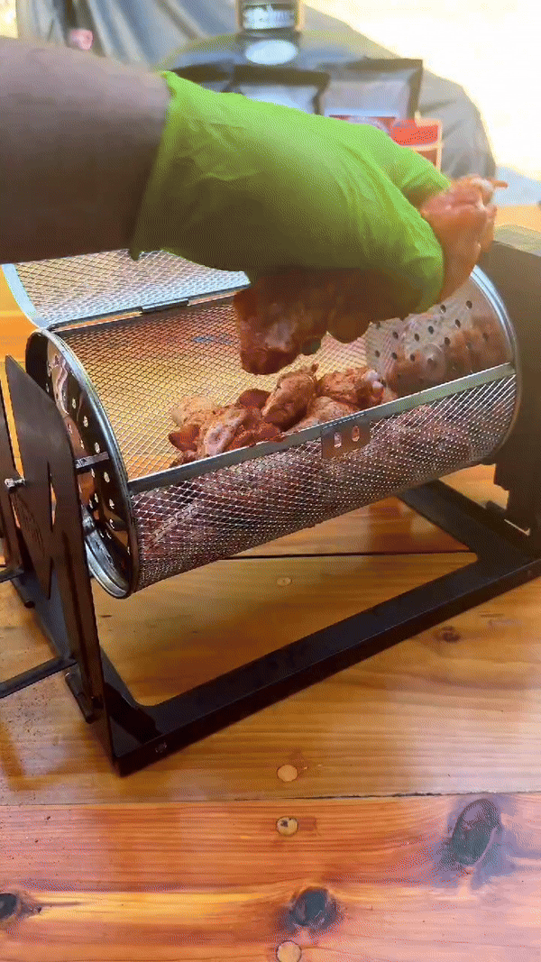 BowLift | Stainless Steel Rolling Grill Basket