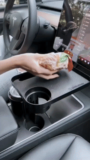 BowLift | 3 In 1 Adjustable Car Cup Tray with Phone Holder