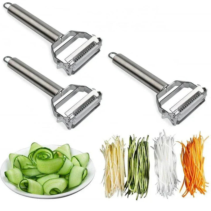 DuoSchaaf | Double Vegetable Peeler made of Stainless Steel with Julienne Function | Bowlift