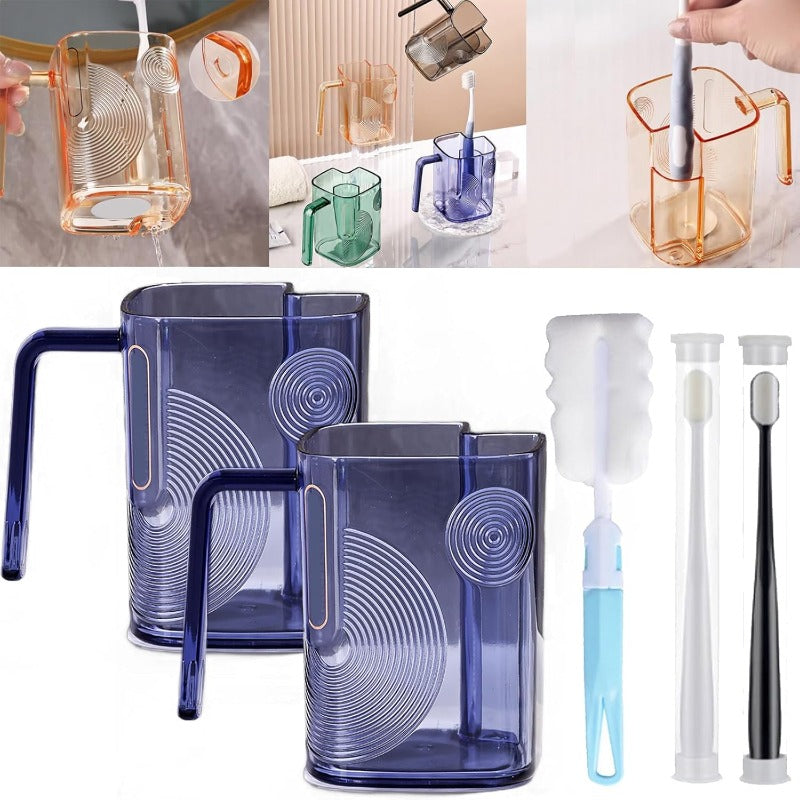 Self-Draining Toothbrush Tumbler Bowlift