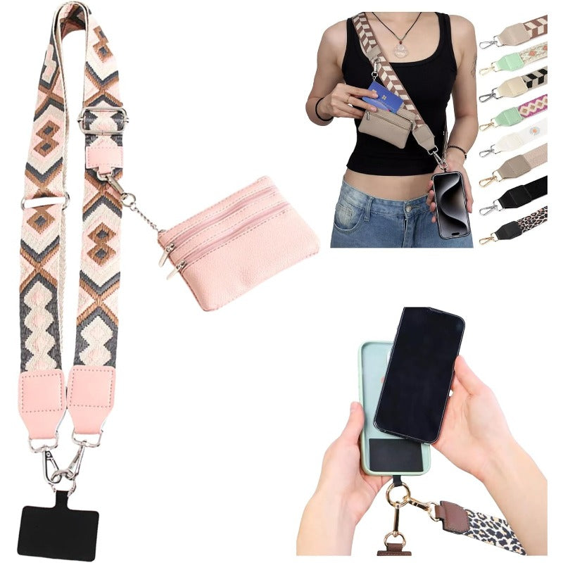 BowLift | Stylish Crossbody Phone Lanyard with Detachable Mini Wallet