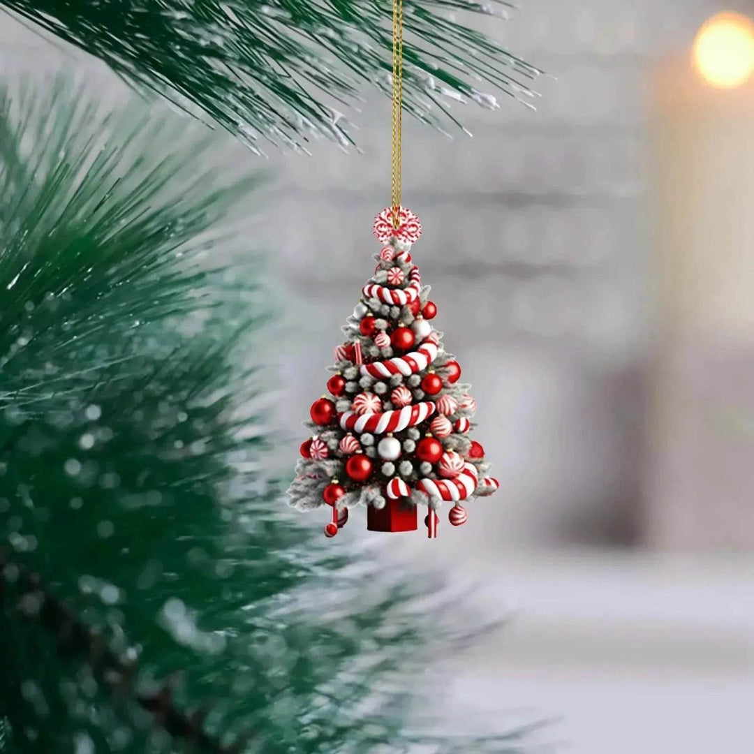 BowLift | Christmas Tree Pendant Holiday Decoration Acrylic Flat Decorations