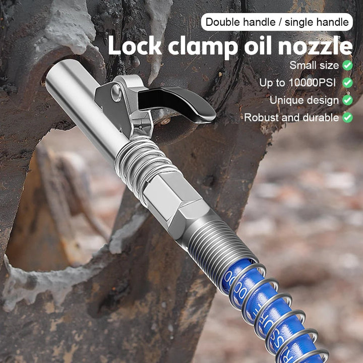 BowLift | Powerful lock on grease connections with spring flex lines