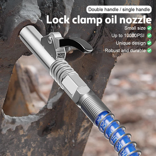 BowLift | Powerful lock on grease connections with spring flex lines