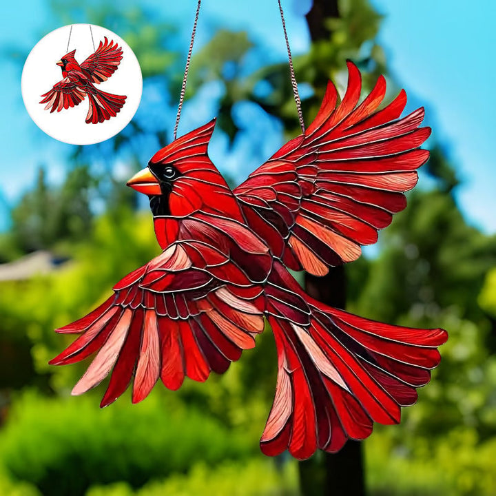 BowLift | Winged Cardinal Christmas Ornaments