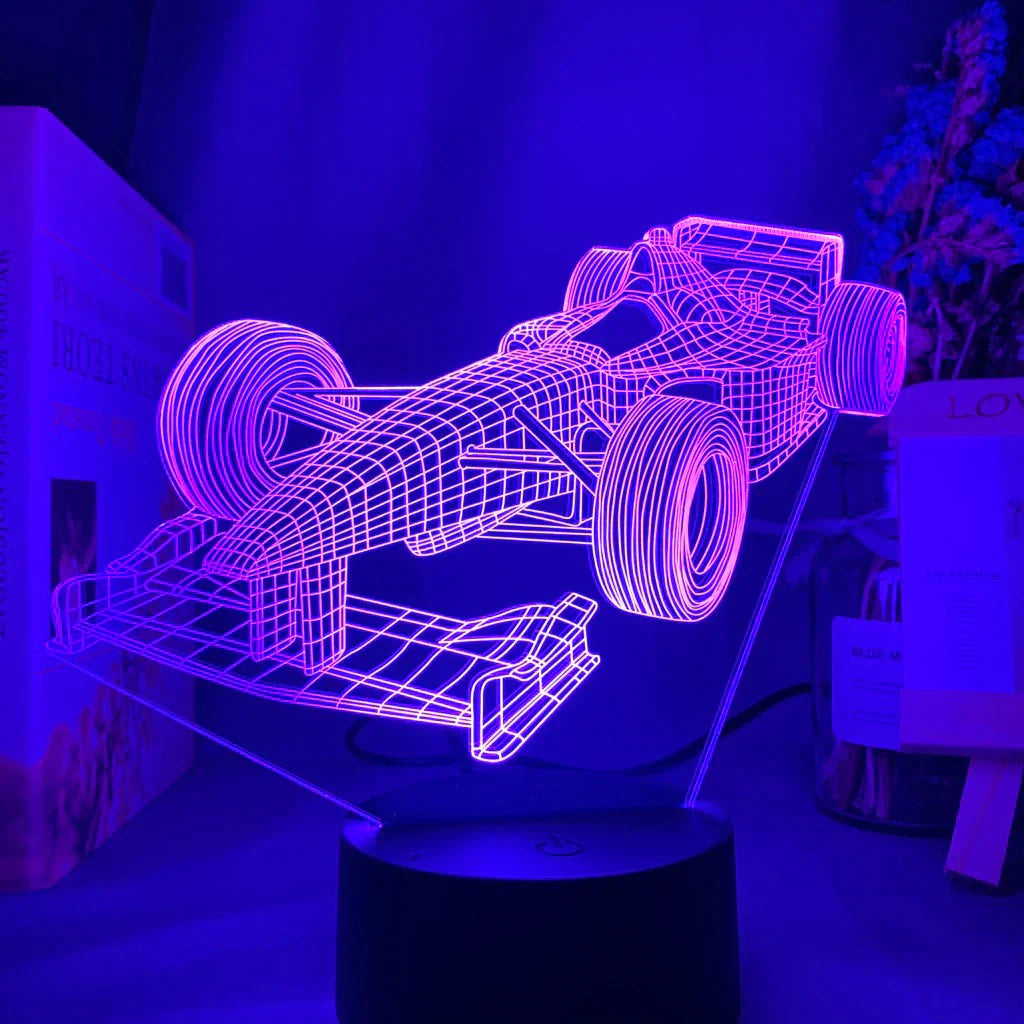 BowLift | Formula-1-3D-Illusion lamp with color mode