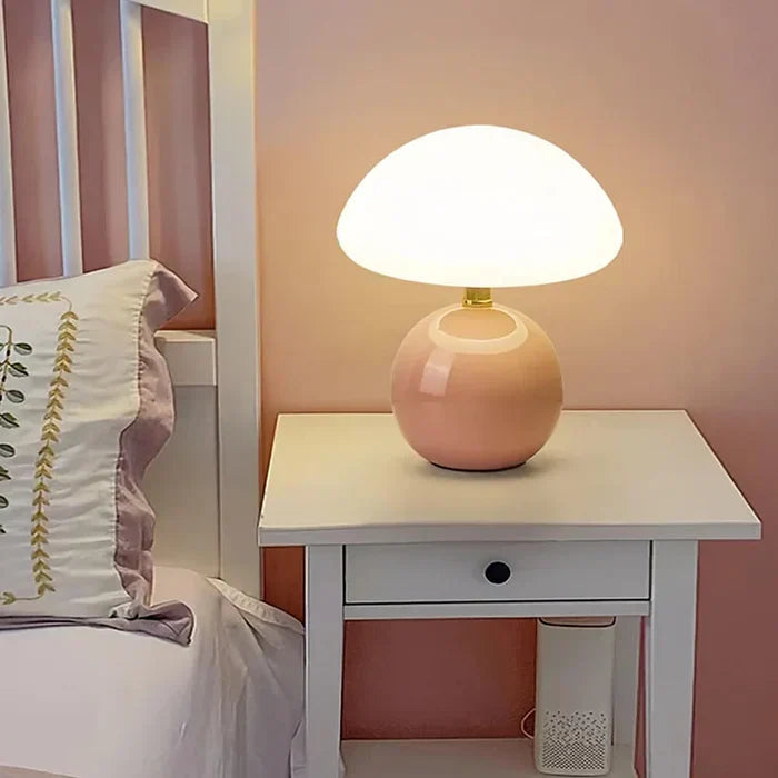 BowLift | Cream Mushroom Lamp - French Vintage Lamp