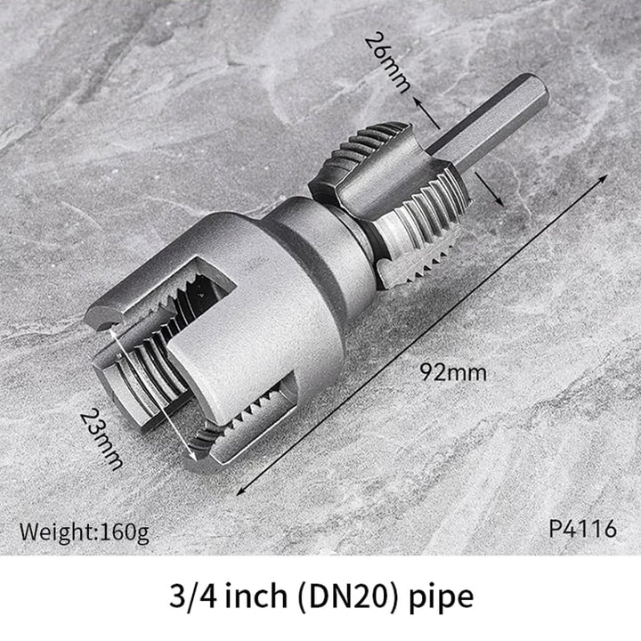 BowLift | Pipe Threading Tool | Dual-Function Internal & External Threads | 40Cr Alloy Steel | 1/2" or 3/4"