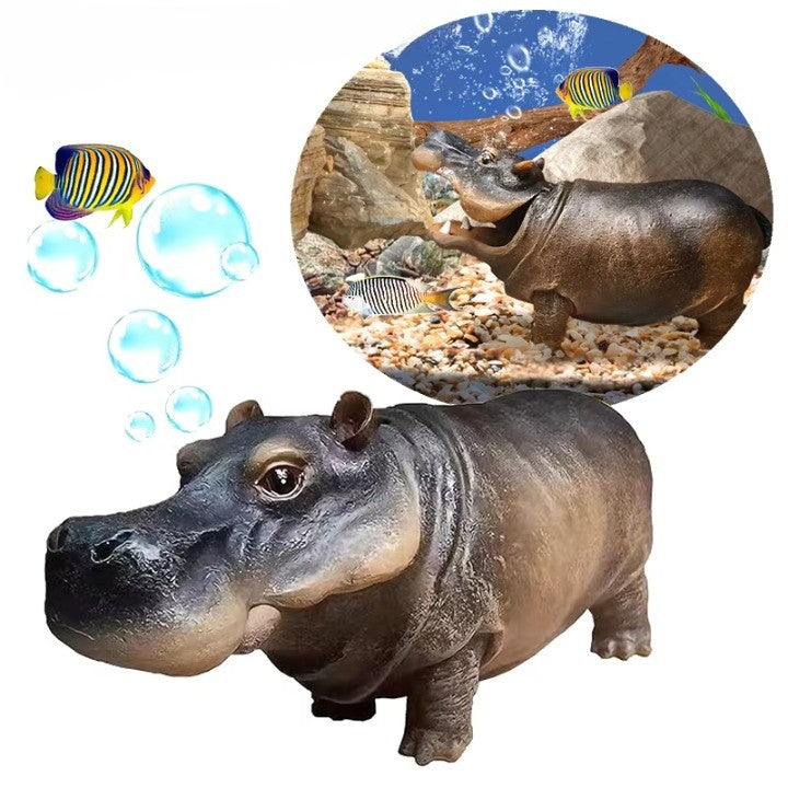 Mini Hippo Decorative Fish Tank Air BubBowlifter | Bowlift
