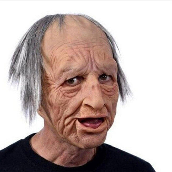 Creepy Old Man Mask – Realistic Latex Halloween Mask for Adults | Bowlift