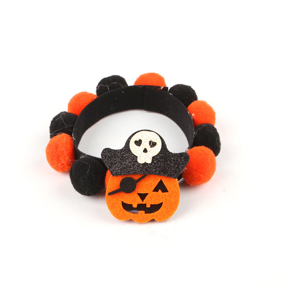 BowLift | Halloween Pet Collar – Adjustable Dog and Cat Neck with Pumpkin and Skull Designs